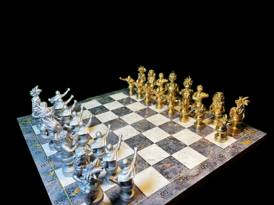 Anime Schach set Naruto Schach set Goku Schach set Kampf | Etsy