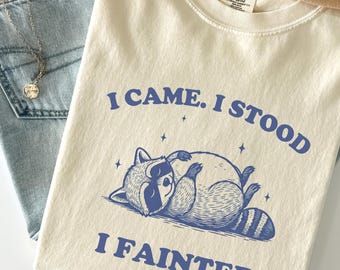 Camiseta del síndrome de Pots, concienciación sobre el síndrome de Pots, disautonomía, divertida camiseta de mapache, camiseta preppy, ropa Spoonie Potsie, meme de mapache con discapacidad invisible