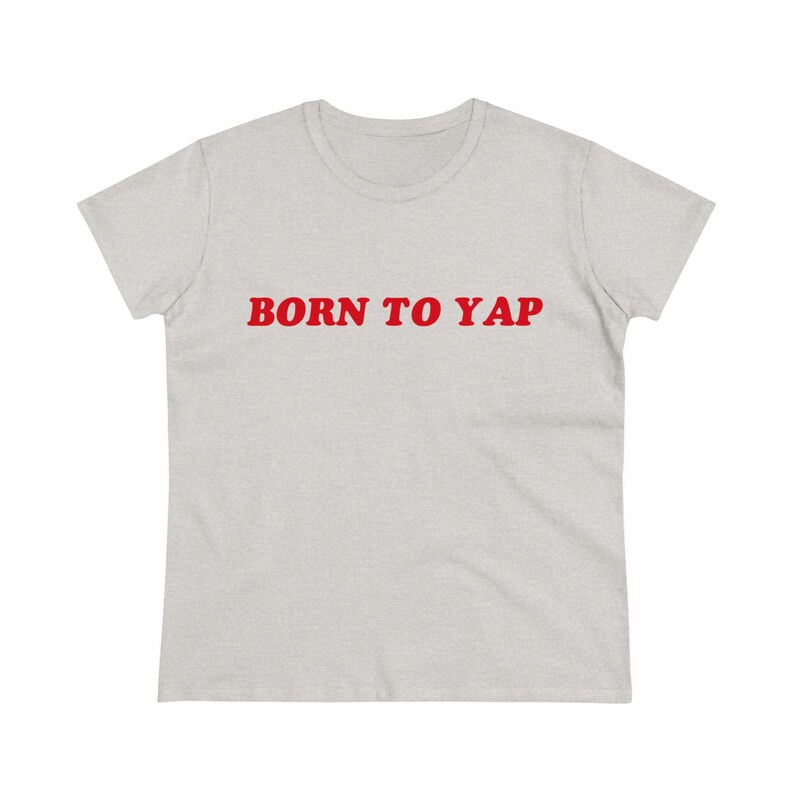 Born To Yap babytröja, Y2K babytröja, Y2K figurnära tröja, trendig Y2K-topp, Y2K-kläder, rolig tröja, ohämmade tröjor, Weirdcore, offensiv t-shirt bild 5