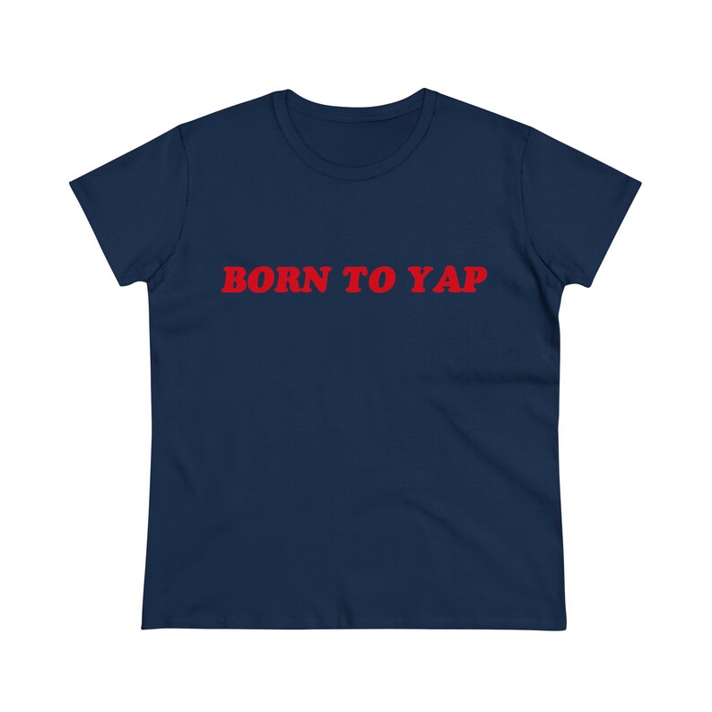 Born To Yap babytröja, Y2K babytröja, Y2K figurnära tröja, trendig Y2K-topp, Y2K-kläder, rolig tröja, ohämmade tröjor, Weirdcore, offensiv t-shirt bild 3