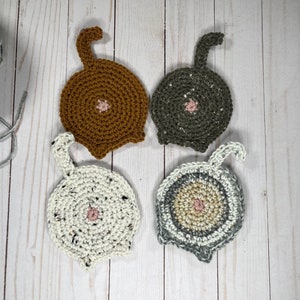 Cat Butt Coaster Pattern | Funny Coaster | Crazy Cat Lady | Crochet Pattern | Coaster Pattern