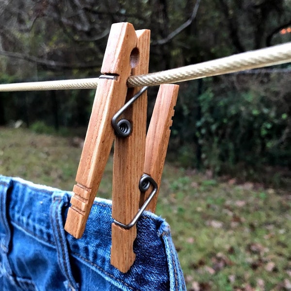 DOUBLE Ash Clothespins Made in the USA