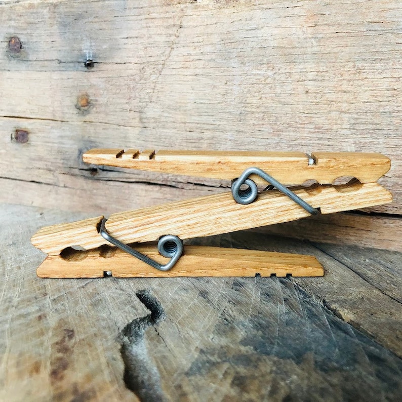 DOUBLE Ash Clothespins Made in the USA Etsy