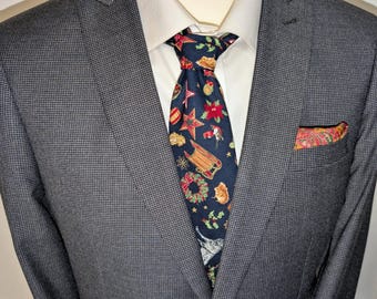 Christmas Necktie in Cotton Vintage