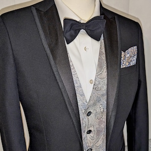 Vintage Black Bow Tie AKCO of England Butterfly Style