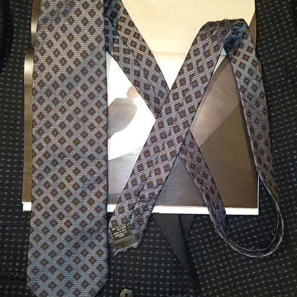 Armani Silk Necktie in Diamond Pattern