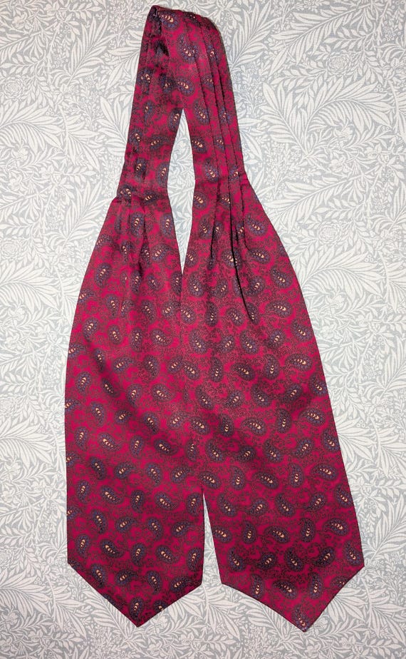 Tootal Vintage Navy/White Polka Dot 100% Silk Scarf