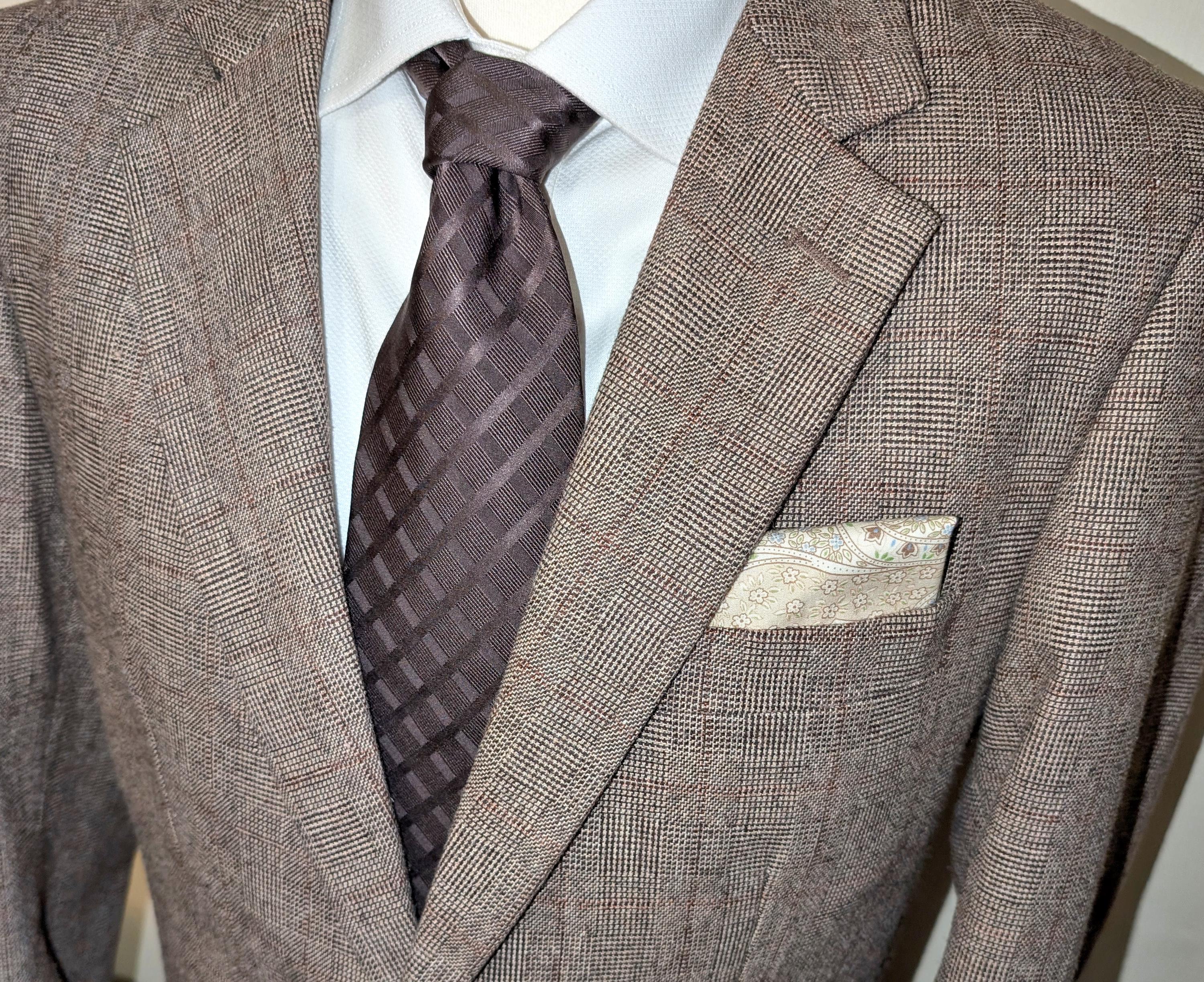 Vintage Giorgio Armani Cocoa Brown Necktie in Silk - Etsy Giorgio Armani Men\'s Chocolate Tie main image 0