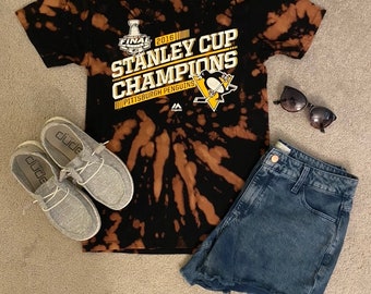 Pittsburgh Penguins Bleach Dye Tee