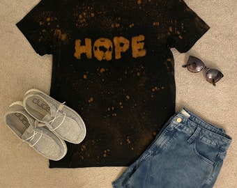 HOPE for AFSP Bleach Dye Tee
