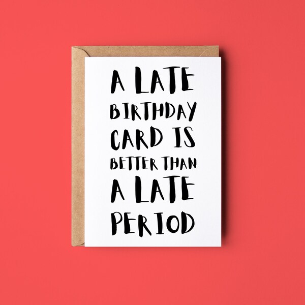 Late Birthday - Etsy UK