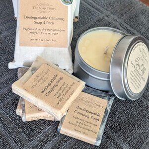 Biodegradable Ultralight Backpacking Camping Outdoors Soap & Bug-Off Candle Giftset