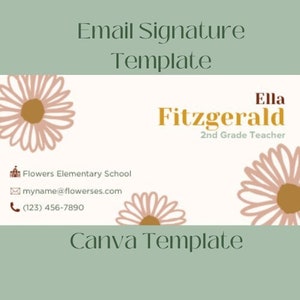 Customizable Teacher Email Signature