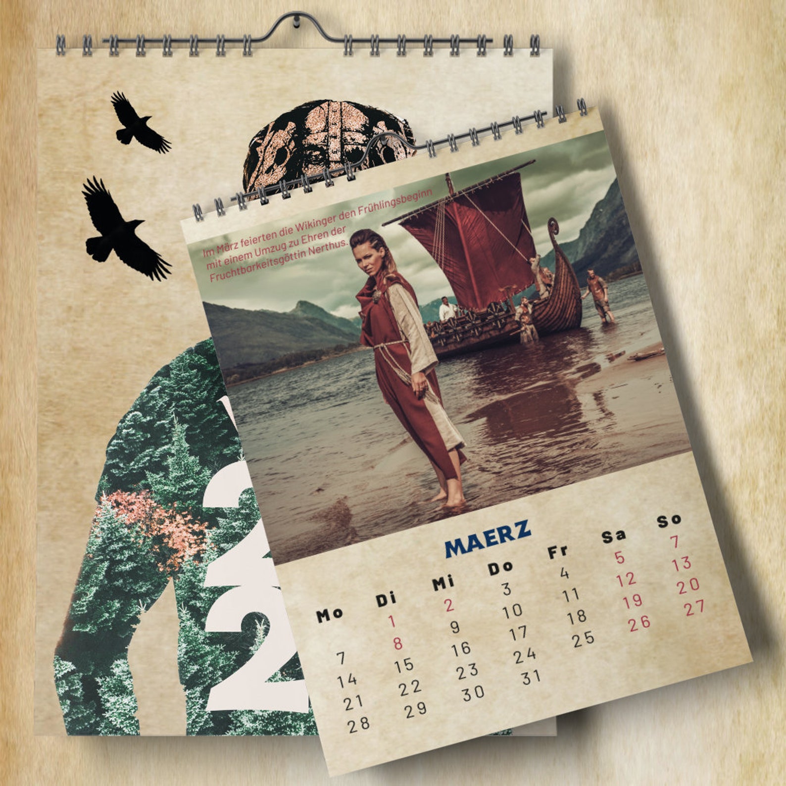Viking Wall Calendar 2022 Welcome to Valhalla | Etsy