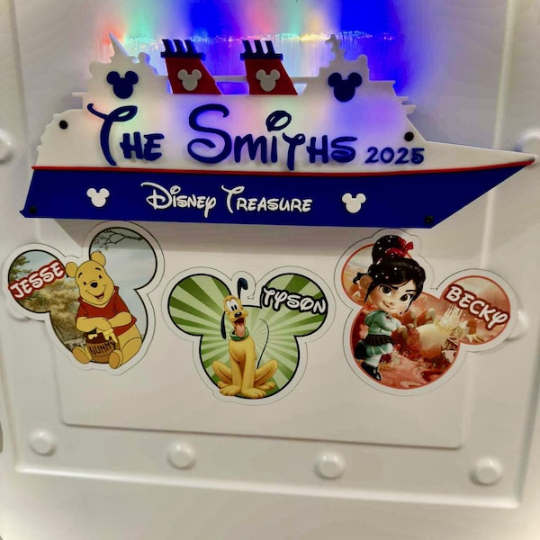 Custom Disney cruise Boat Door Decor