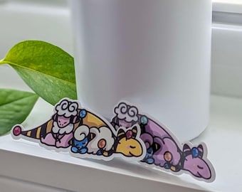 Mareep Evolution Vinyl Sticker – Adorable Fanart , waterproof , vinyl