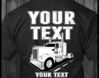 Kenworth Your Text Here trucker-T-shirt