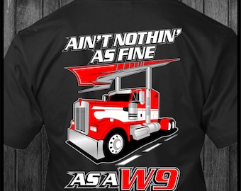 Niets zo mooi als een W9 - Kenworth trucker-T-shirt