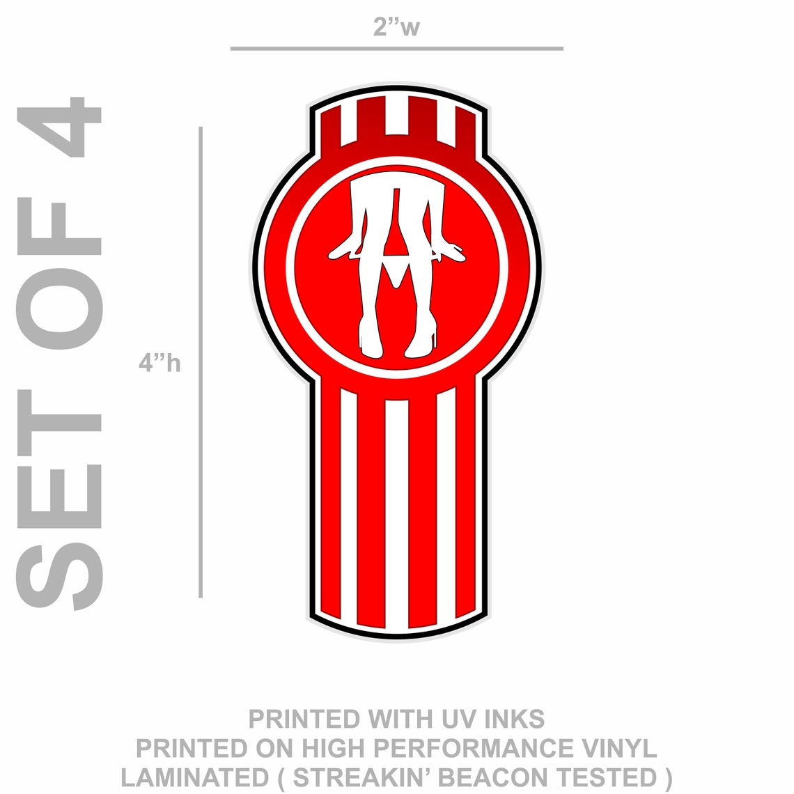 Kenworth Panty Dropper Decals Set of 4 Trucker Decals Etsy