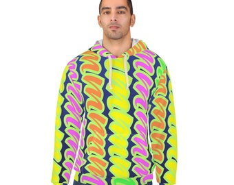 Multi Colored Unisex Pullover Hoodie