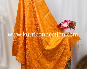 Banarasi dupatta : orange