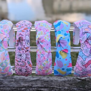 Bandeaux noués de Pâques, Bandeaux de Pâques, Bandeaux lapin, Bandeaux noués
