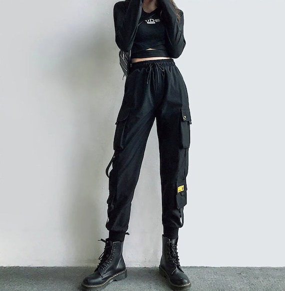 Black Cargo Pants For Girls