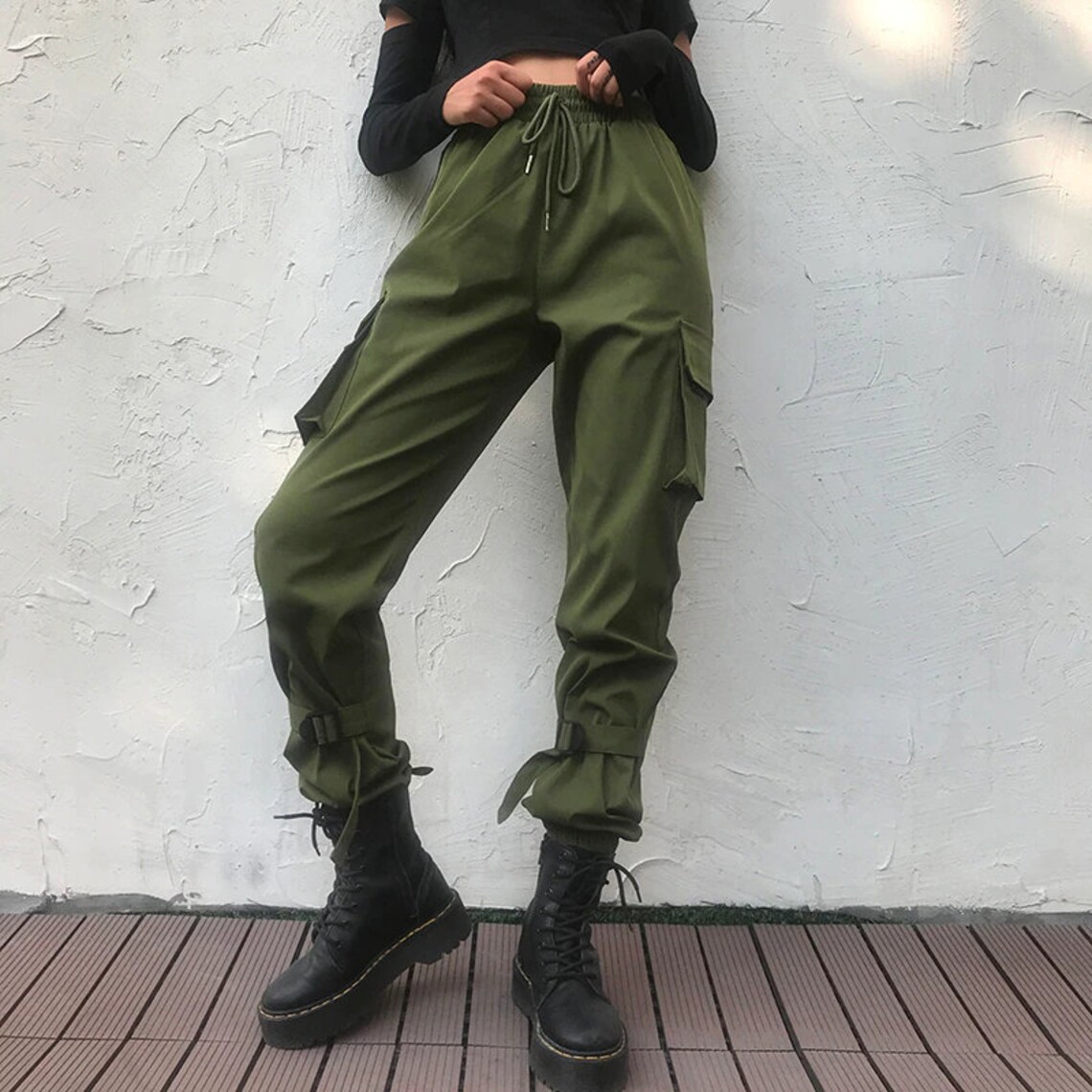 Women Army Cargo Pants Cargo Pants Women Wide Pants Women - Etsy