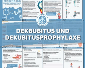 Dekubitus und Dekubitusprophylaxe - Eine Kurzübersicht für den Praxisalltag - Worksheet/Lernzettel - Krankenpflege/Medizin - Ausbildung