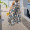 Jungle Love Italian Silk Maxi Kaftan Dress