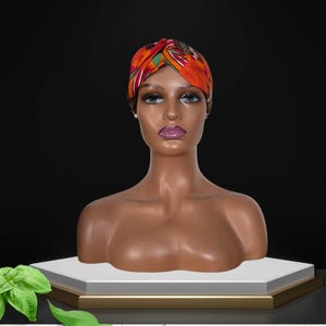 Handmade Cotton Kente-Style Fabric Twist Headband - Kente -Style Hair Bandie Elegance