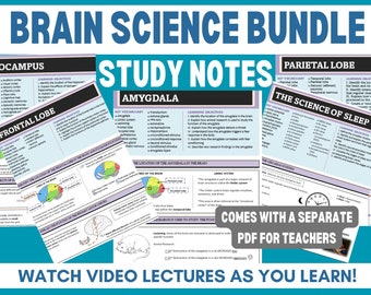 Brain Science Bundle - Watch and Learn with Guided Notes