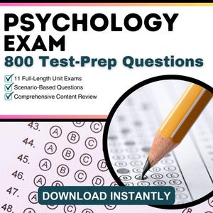心理学試験：800問の試験対策問題