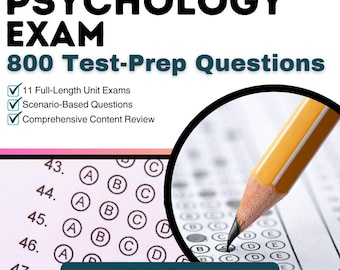 Psychology Exam: 800 Test Prep Questions