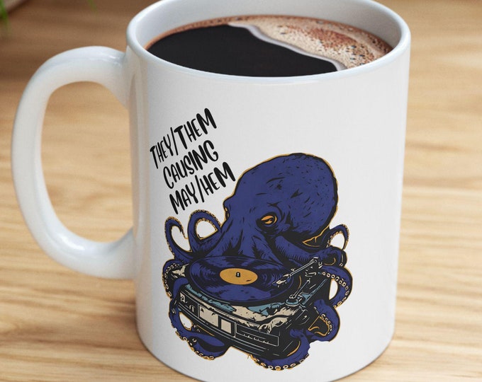 Deep-Sea DJ: They/Them Edition Mug
