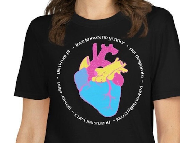 Pansexual Pride Heart Unisex  T-Shirt