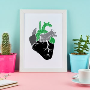 Aromantic Pride Gift Idea Heart Print LGBTQ Digital Download
