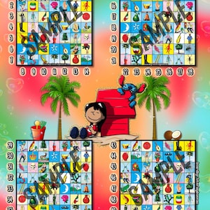Lilo & Stitch Loteria Board