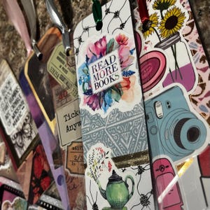 Scrapbook-Style Laminated Bookmarks—Multiple Designs (CAN BE CUSTOMIZED)
