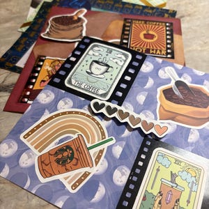 Peças de arte decorativas estilo scrapbook — vários designs (PODEM SER PERSONALIZADOS)