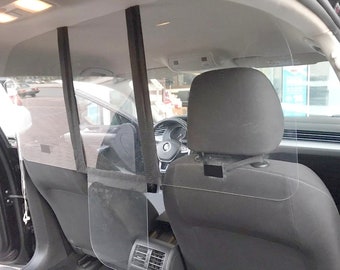 Taxi's, Uber, Lyft/ Verwijderbaar/ Eenvoudig schoon te maken/ Veilig rijden, hoestbescherming/ Zeer eenvoudig te installeren beschermingsschild voor meerijders