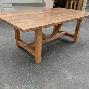 Rustic Farmhouse Dining Table, Trestle Table, Dine Table Set, Farmhouse Table, Rustic Table, Dining Table