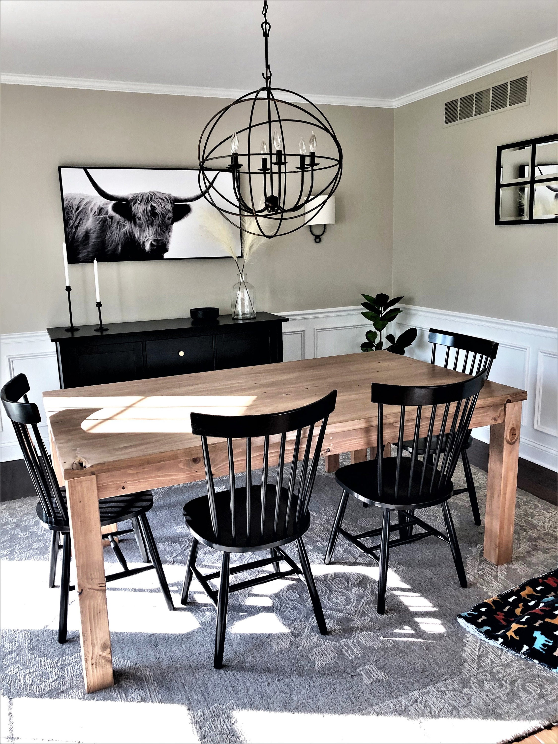 Rustic Farmhouse Dining Table Dine Table Set Farmhouse Table