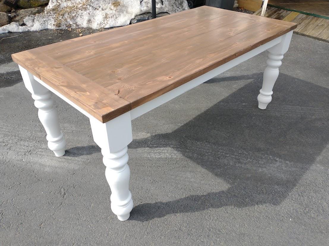 Large Farmhouse Dining Table, Farmhouse Table, Dine Table Set, Chunky ...