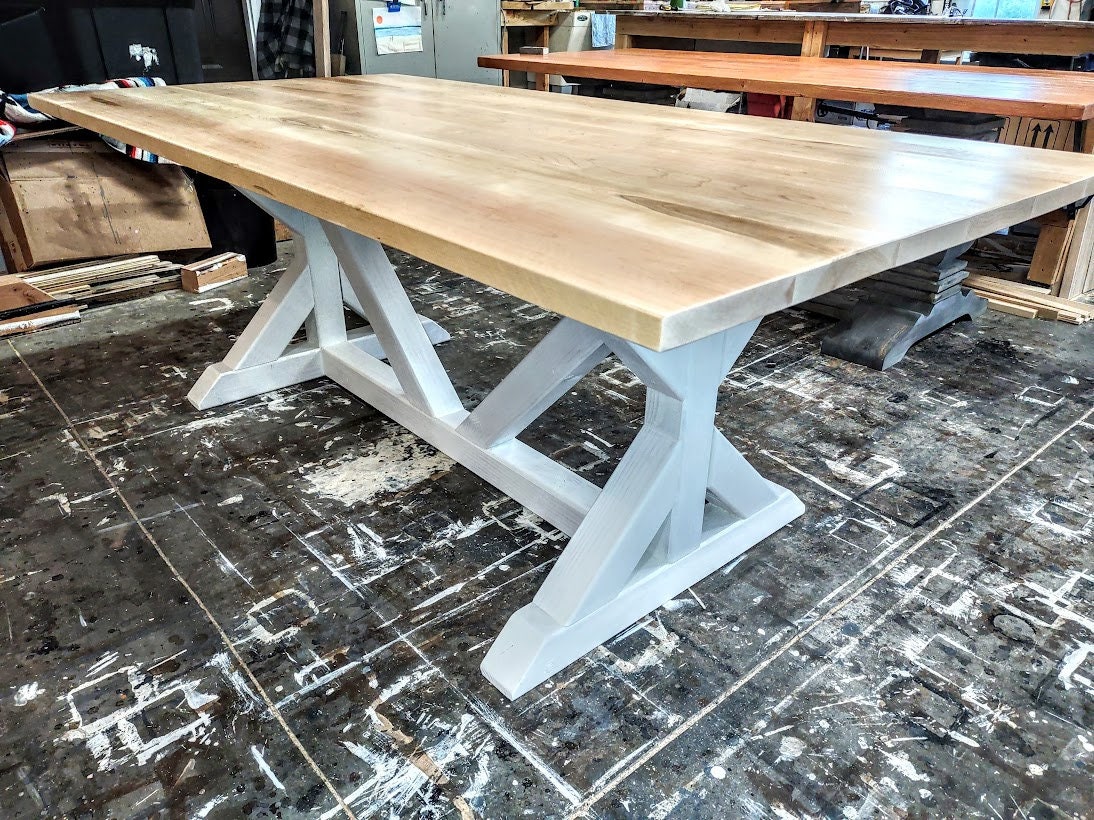 Rustic Maple Tables Maple Farmhouse Table, Dine Table Set, Farmhouse Table, Rustic Table ...