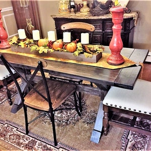 Rustic Farmhouse Dining Table, Dine Table Set, Farmhouse Table, Rustic Table, Dining Table