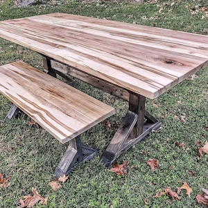Rustic Farmhouse Dining Table, Exotic Maple Dine Table Set, Farmhouse Table, Rustic Table, Dining Table, Solid Maple Table, Rustic Maple