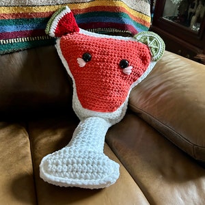 Watermelon Margarita Pillow Crochet Plushie
