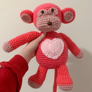 Maxine The Monkey Plushie Crochet Stuffed Animal