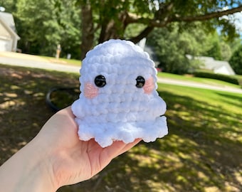 White Ghost Crochet Plushie Stuffed Animal